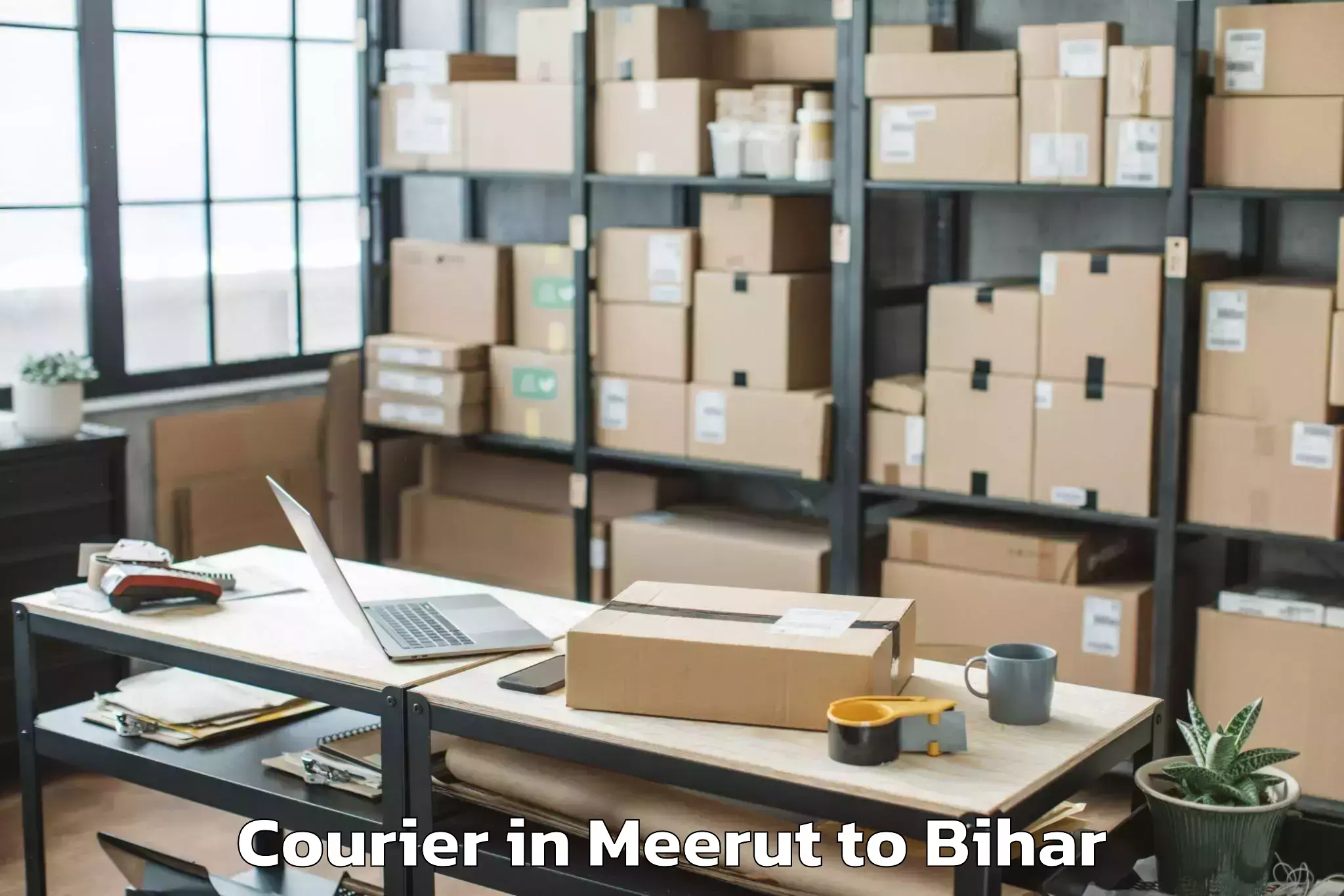 Book Meerut to Nabinagar Courier Online